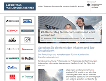 Tablet Screenshot of karrieretag-familienunternehmen.de